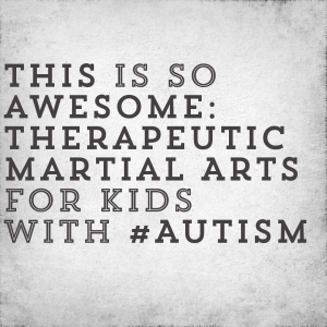Read more about the article This is so awesome: Therapeutic Martial Arts for kids with #Autism
