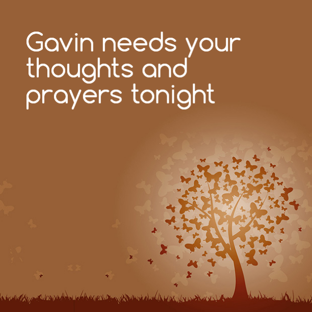 Read more about the article Gavin needs your prayers tonight