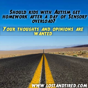 Read more about the article Should kids with #Autism get homework after a day of #Sensory overload?