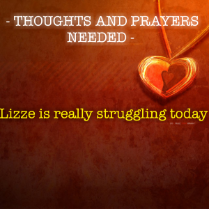 Read more about the article THOUGHTS AND PRAYERS NEEDED – Lizze is struggling today