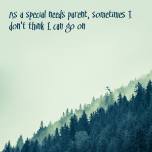 Read more about the article As a special needs parent, sometimes I don’t think I can go on
