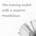 The evening ended with a massive #meltdown