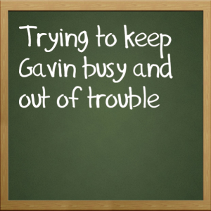 Read more about the article Trying to keep Gavin busy and out of trouble by teaching life skills