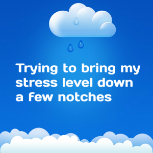 Read more about the article Trying to bring my stress level down a few notches