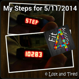 Read more about the article My #Fit4Autism Steps – 5/11/2014
