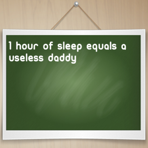Read more about the article 1 hour of sleep equals a useless Daddy