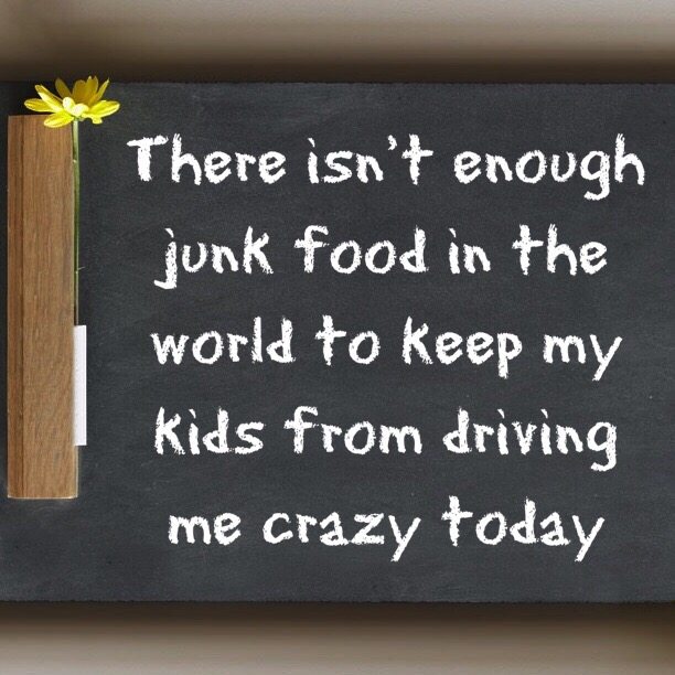 Read more about the article There isn’t enough junk food in the world to keep my kids from driving me crazy today