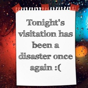 Read more about the article Tonight’s visitation has been a disaster once again :(