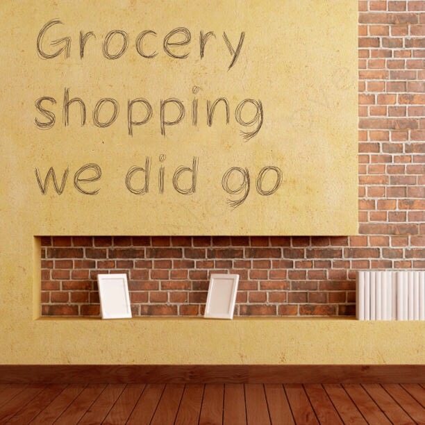 Read more about the article Grocery shopping we did go