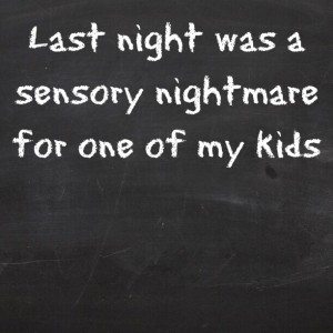 Read more about the article Last night was a sensory nightmare for one of my kids