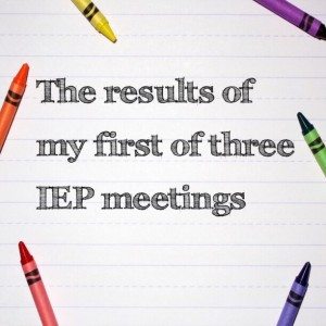 Read more about the article The results of my first of three IEP meetings