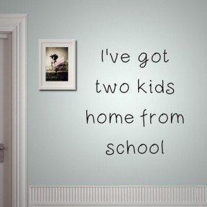 Read more about the article I’ve got two kids home from school