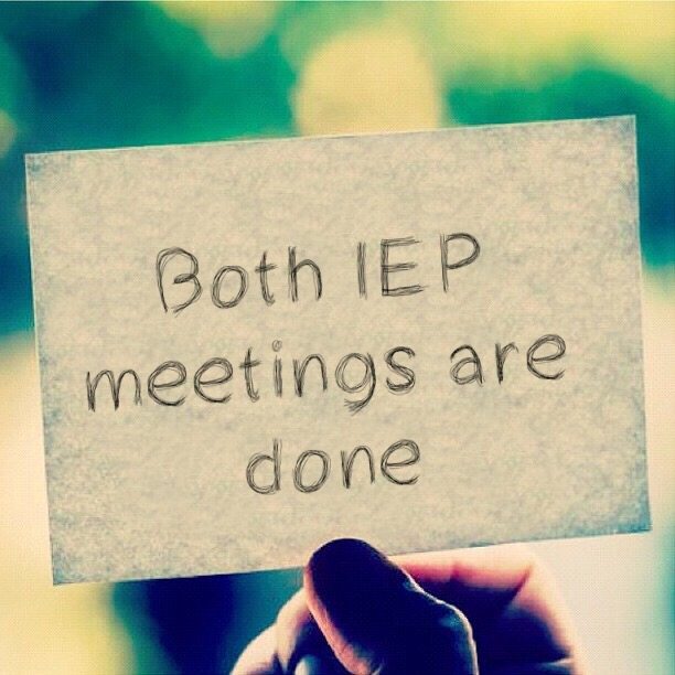 Read more about the article Both IEP meetings are done