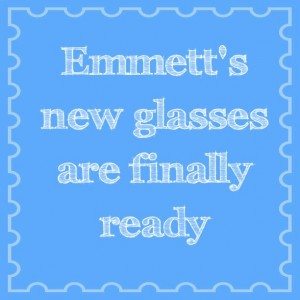 Read more about the article Emmett’s new glasses are finally ready 