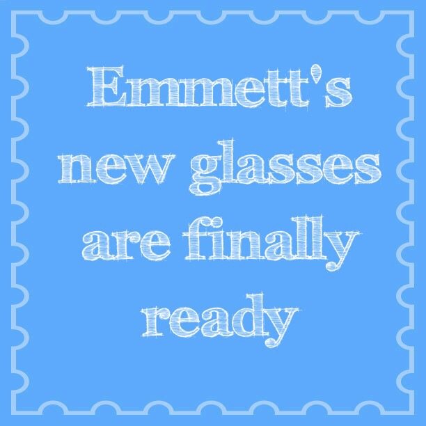 Read more about the article Emmett’s new glasses are finally ready 