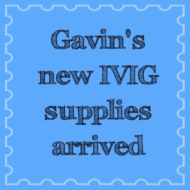 Read more about the article Gavin’s new IVIG supplies arrived