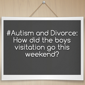 Read more about the article #Autism and Divorce: How did the boys visitation go this weekend?