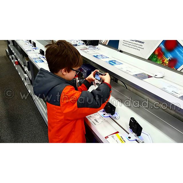 Emmett's discovered something he really enjoys and I'm super excited He has been really into to taking pictures and likes to look at all the cameras when we go to the store. I'd love to foster this interest and maybe he and I can take a photography class together..