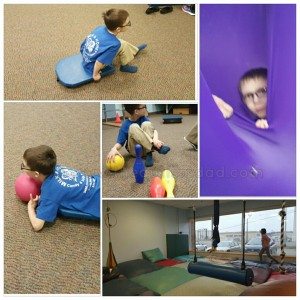 Read more about the article Here’s some pictures from Emmett’s occupational and physical therapy appointments this week