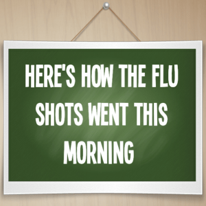 Read more about the article Here’s how the flu shots went this morning