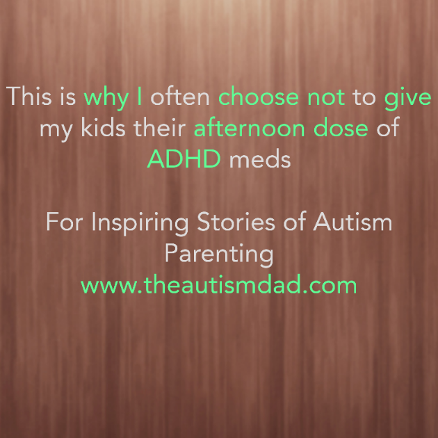 Read more about the article This is why I often choose not to give my kids their afternoon dose of #ADHD meds