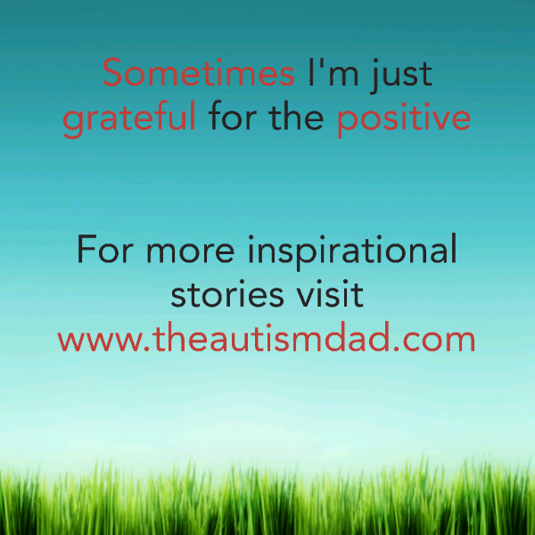 Read more about the article Sometimes I’m just grateful for the positive