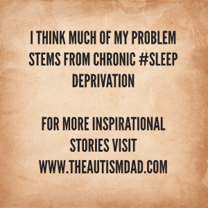 Read more about the article I think much of my problem stems from chronic #sleep deprivation