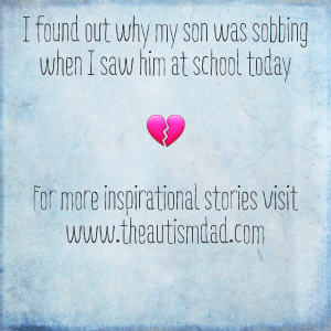 Read more about the article I found out why my son was sobbing when I saw him at school today