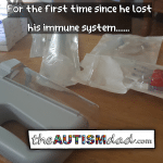 For the first time since he lost his immune system 