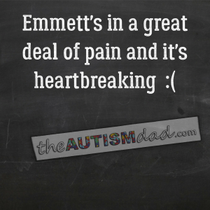 Read more about the article Emmett’s in a great deal of pain and it’s heartbreaking  :(