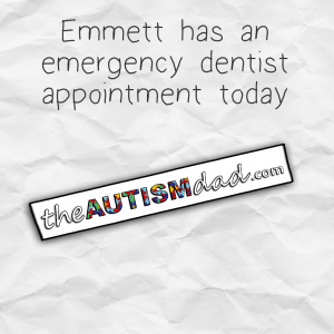 Read more about the article Emmett has an emergency dentist appointment today