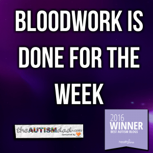 Read more about the article Bloodwork is done for the week