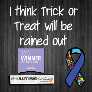 Read more about the article I think Trick or Treat will be rained out