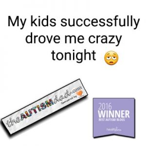 Read more about the article My kids successfully drove me batshit crazy tonight 