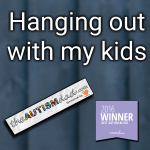Hanging out with my kids