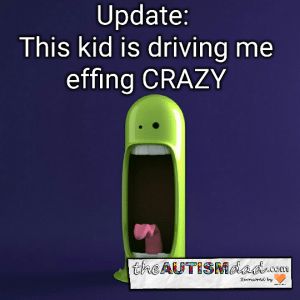 Read more about the article Update: This kid is driving me effing CRAZY 