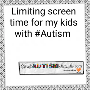 Read more about the article Limiting screen time for my kids with #Autism 