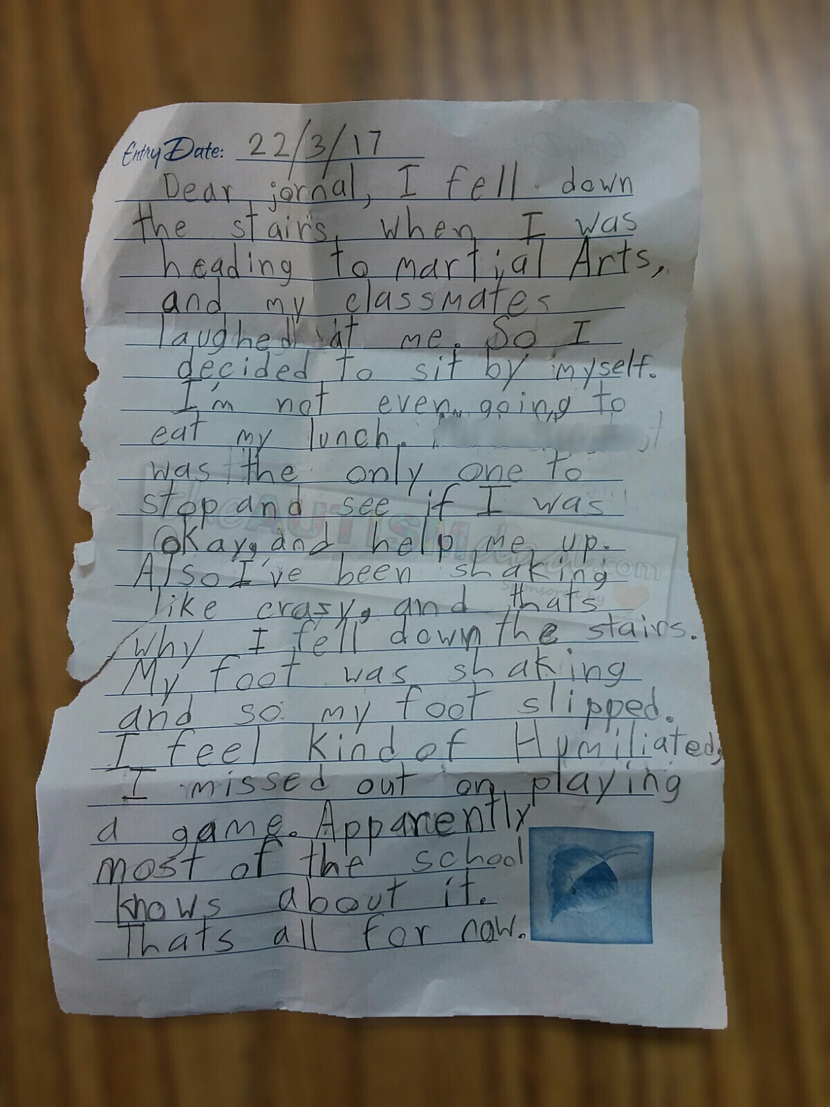 Read more about the article The heartbreaking letter my son with #Autism wrote