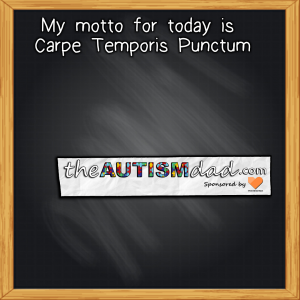 Read more about the article My motto for today is Carpe Temporis Punctum