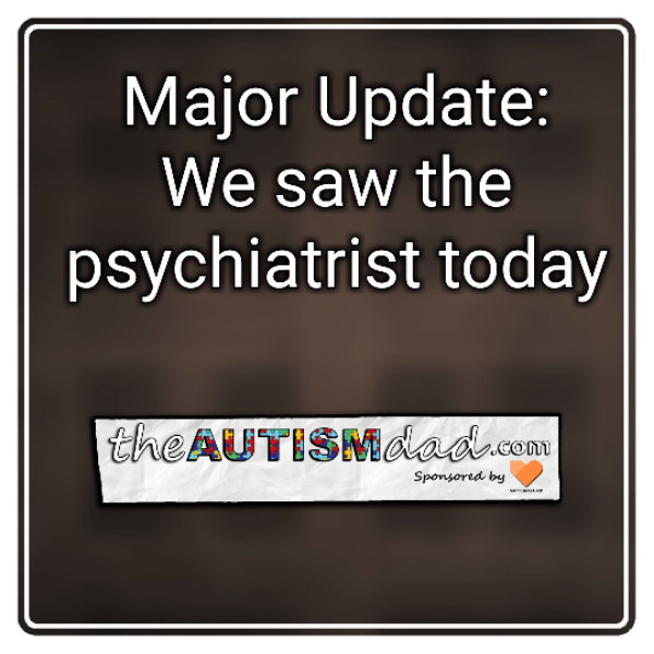 Read more about the article Major Update: We saw the psychiatrist today