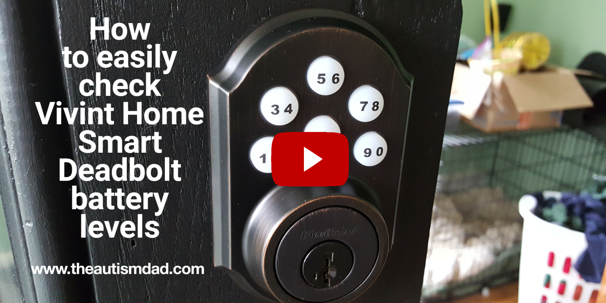 How to easily check @VivintHome Smart Deadbolt battery levels