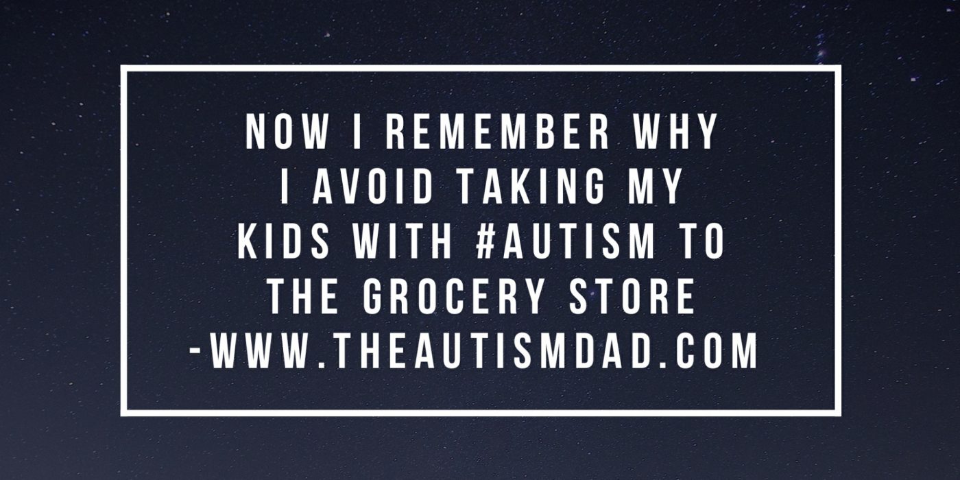 Read more about the article I remember why I don’t take all 3 of my kids with #Autism shopping at once 