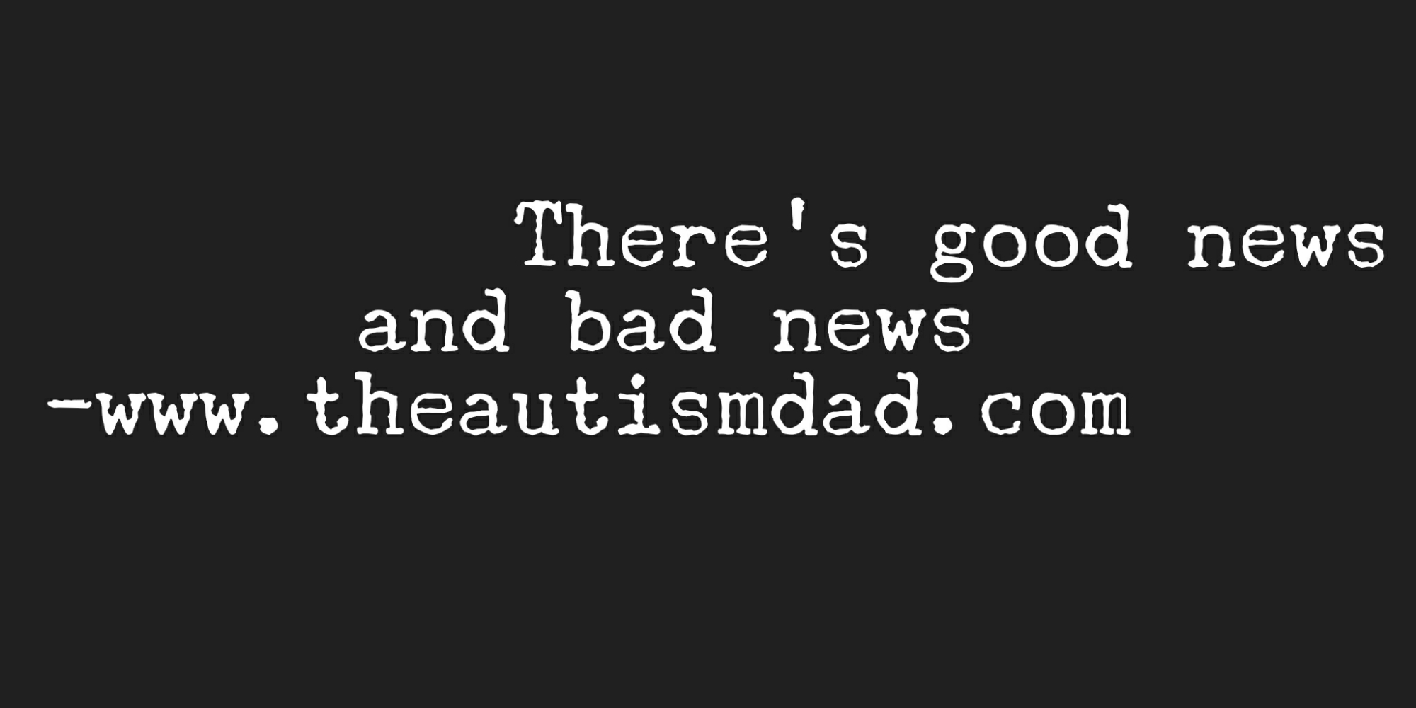 Read more about the article There’s good news and bad news