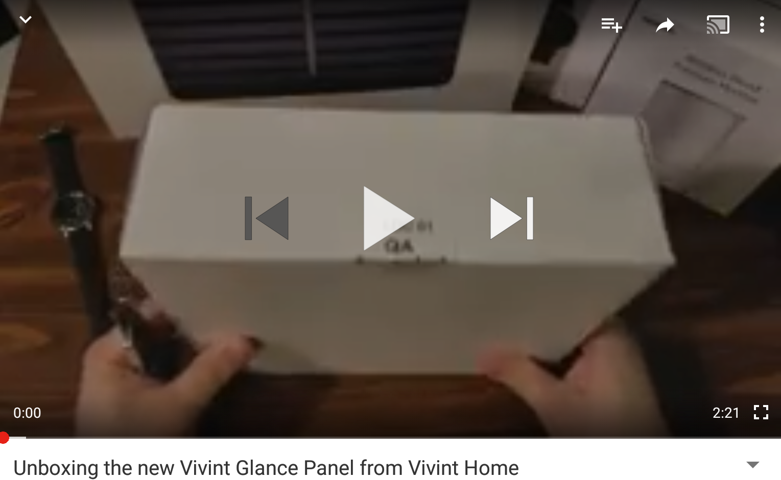Read more about the article Unboxing the @VivintHome Glance