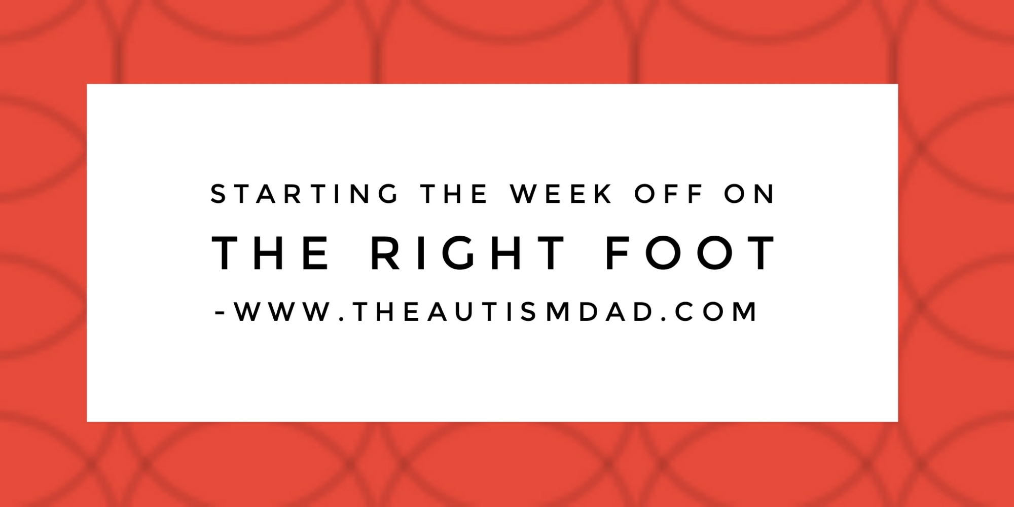 Read more about the article Starting the week off on the right foot