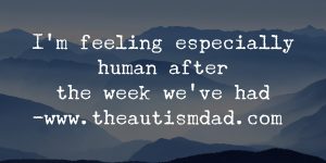 Read more about the article I’m feeling especially human after the week we’ve had
