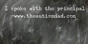 Read more about the article I spoke with the principal 