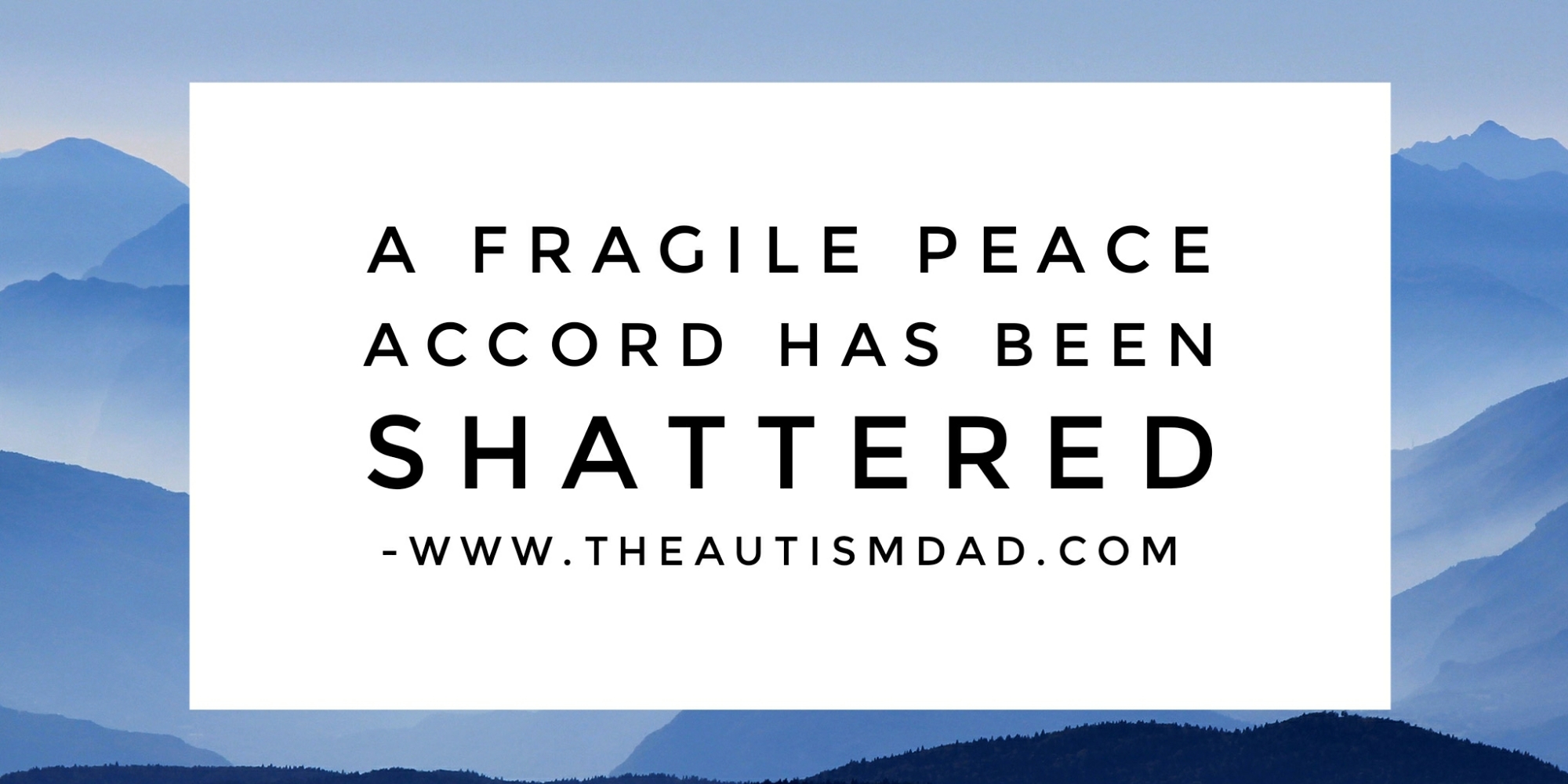 Read more about the article A fragile peace accord has been shattered