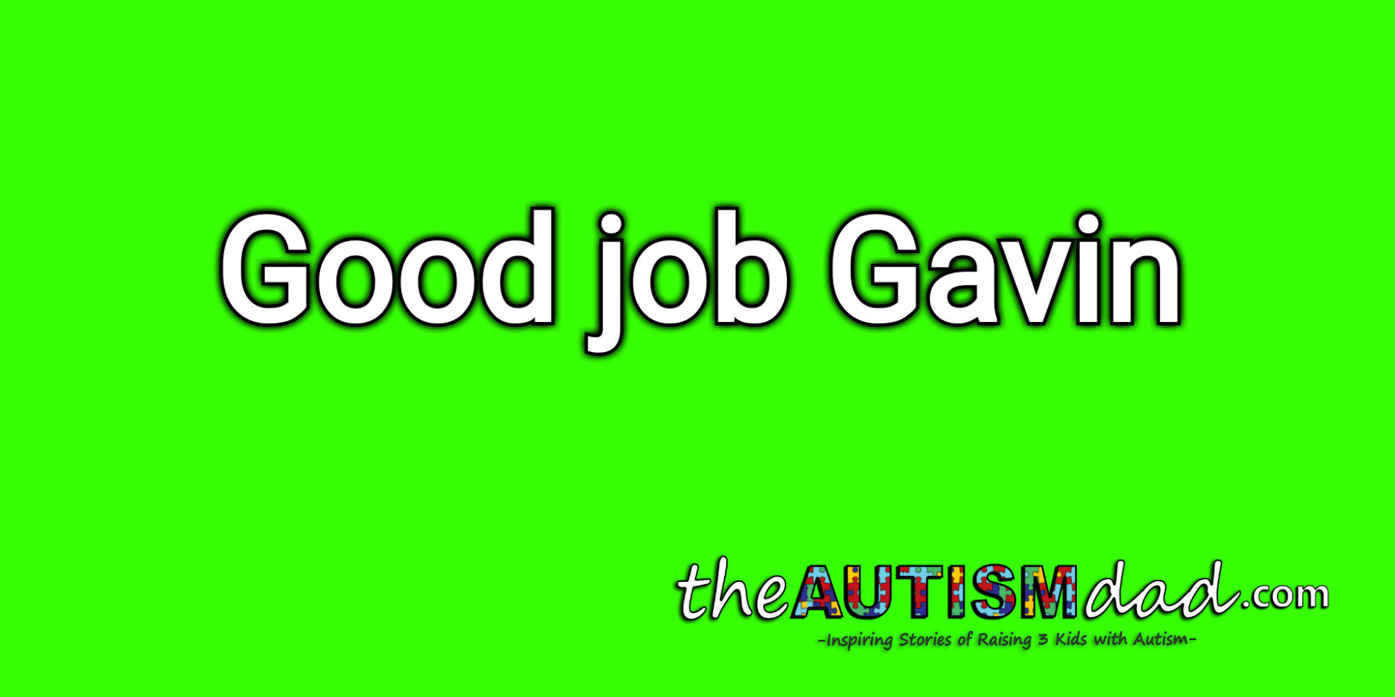 Read more about the article Good job Gavin