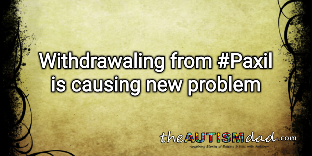 Read more about the article Withdrawaling from #Paxil is causing new problem